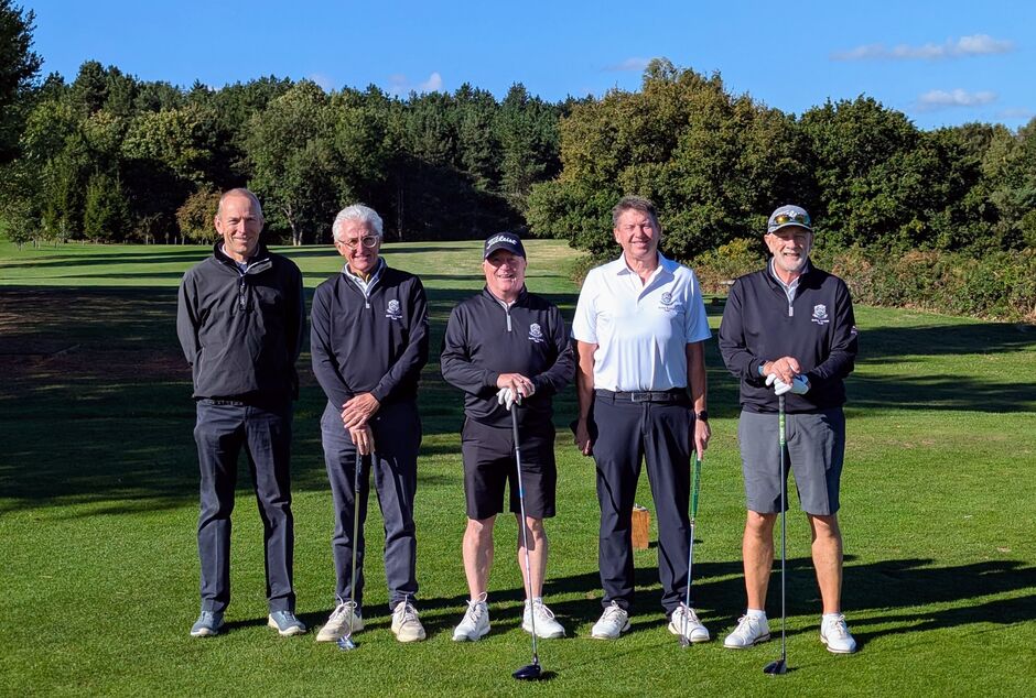 John O Gaunt winning team, on the first tee at Millbrook.